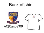 Canoeing shirt design back