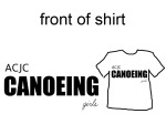 Canoeing shirt design front